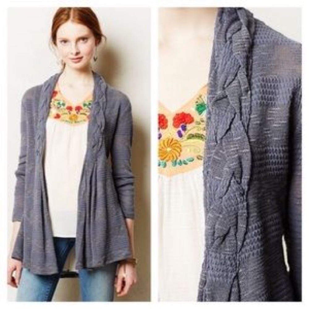 Braided Lapel Cardigan by One September